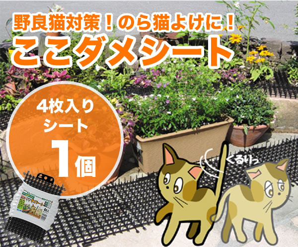 野良猫対策！のら猫よけに！ここダメシート