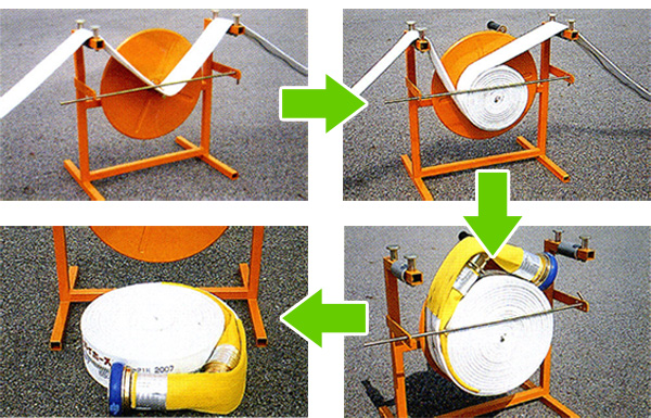 消防ホース巻取機　タコマンVII