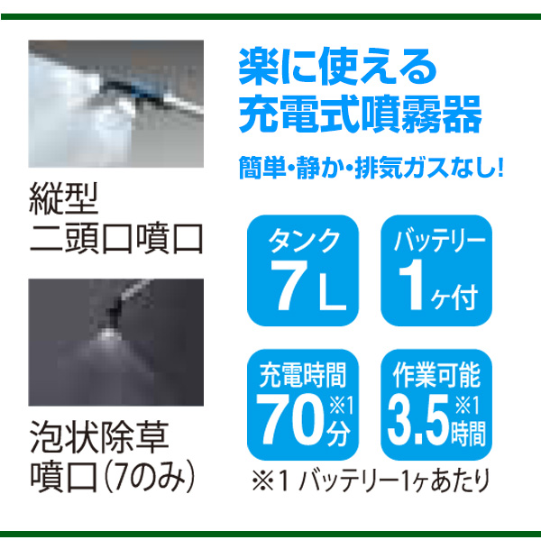 工進 背負い式充電噴霧器 １５L １８V ２．０Ah （バッテリー・充電器無し） スマートシリーズ SLS-15N  - 6