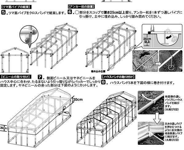 ダイムハウス 菜園ハウス 温室 栽培 雨よけ