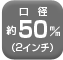 口径約50m/m（2インチ）