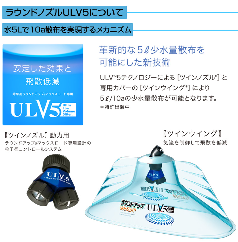 ヤマホ工業 ラウンドノズル ULV5セット (動力用) No.473196 買援隊(かいえんたい)