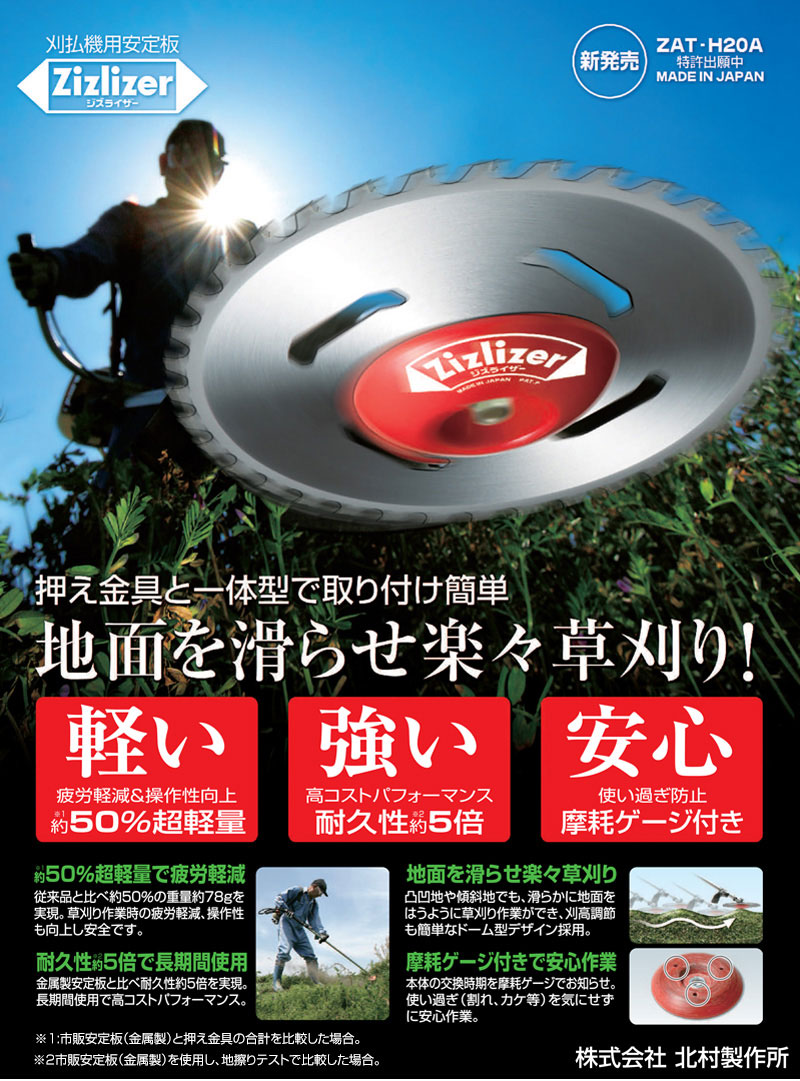 明治期 井村製 水注 里帰り 北村製作所 刈払機用安定板 ジズライザー ZAT-H20A | 買援隊(か