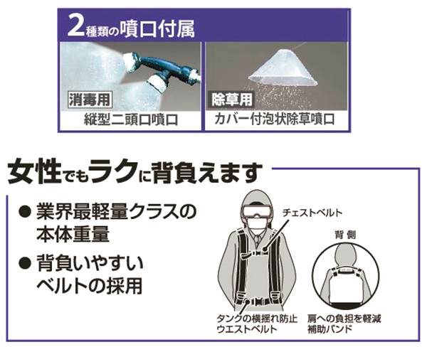 工進 高圧型背負い式ｴﾝｼﾞﾝ動噴 （タンク容量15L・ｶﾊﾞｰ付き泡除草噴口） ES-15PDX 買援隊(かいえんたい)